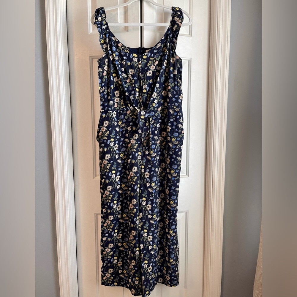 Loft Outlet Jumpsuit Navy Spring Floral- 12P